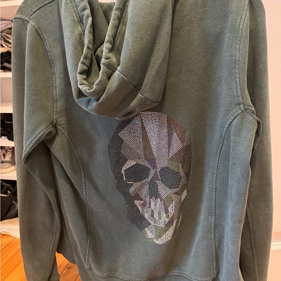 Butter super soft zip up in army green size Smal - Picture 3 of 5